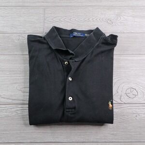 Polo Ralph Lauren Polo Shirt Men's 2XLT XXL Tall Black Flesh Pony Logo